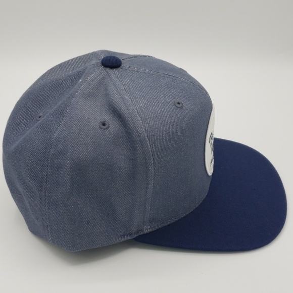 Brixton Wheeler Snapback Cap Light Blue/Navy O/S - Picture 5 of 5